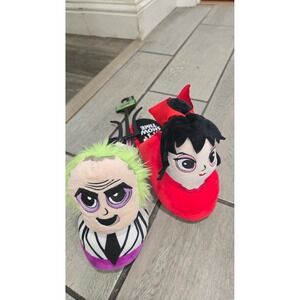 Beetlejuice Lydia Deetz and‎ Beetlejuice Character Slippers Womens Size 9-10